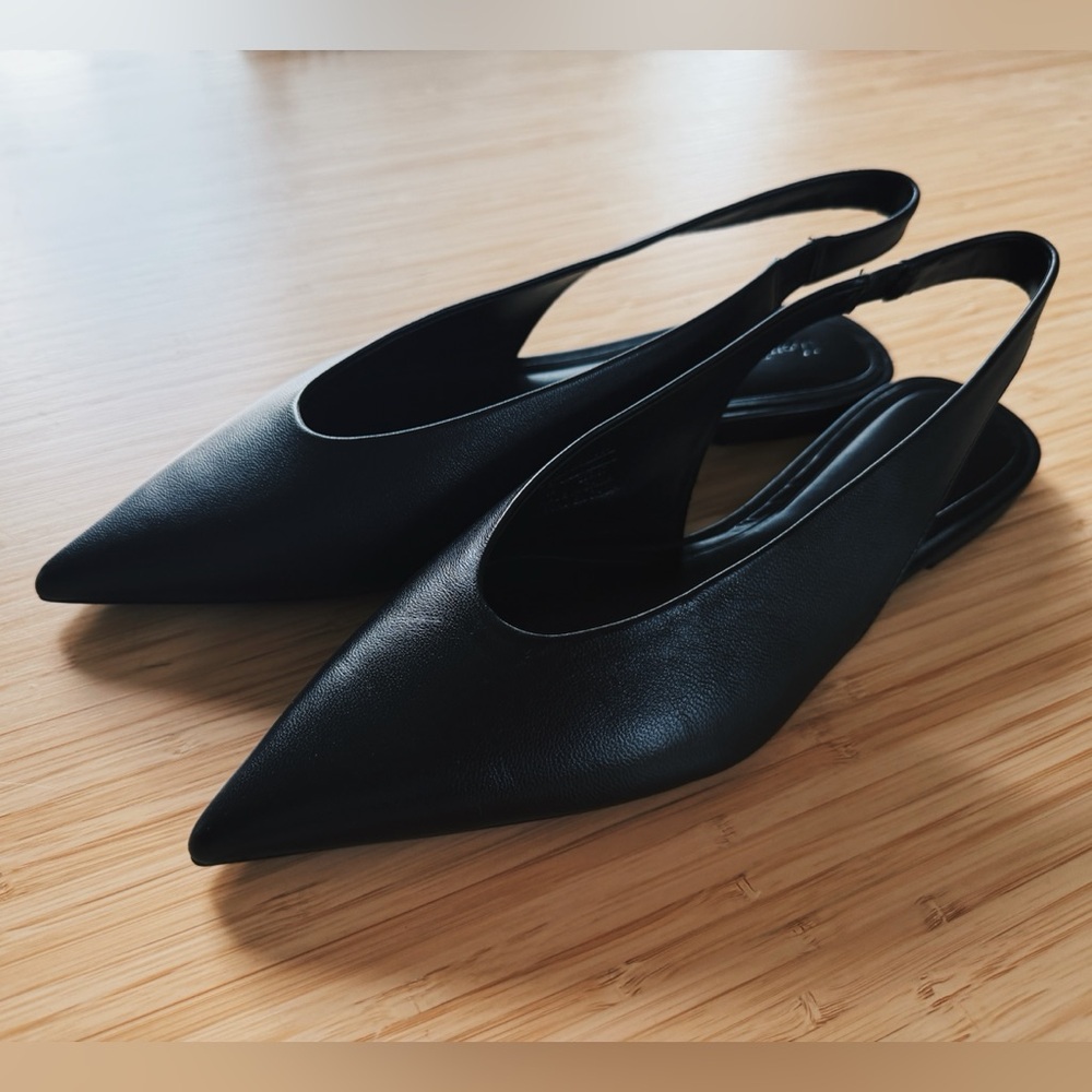 Massimo Dutti Pointed Slingback Flats Size 39